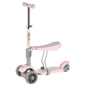 Hulajnogi - HLB808 2w1 PINK HULAJNOGA DZIECIĘCA NILS FUN - miniaturka - grafika 1