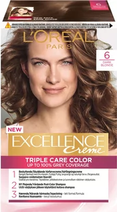 Loreal Paris Excellence Creme 6 ciemny blond 0222 - Farby do włosów i szampony koloryzujące - miniaturka - grafika 1