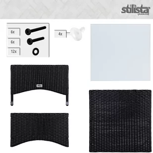 STOLIK OGRODOWY KAWOWY 50X50 TECHNORATTAN BALKON - Ławy i stoliki kawowe - miniaturka - grafika 3