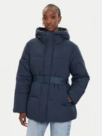 Kurtki damskie - Calvin Klein Jeans Kurtka zimowa J20J224107 Granatowy Relaxed Fit - miniaturka - grafika 1
