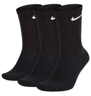 Skarpetki damskie - Skarpety długie NIKE Everyday Cushion 3 PAK czarne sportowe - miniaturka - grafika 1