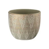 Donice - Osłonka ceramiczna MARGERITA szary - miniaturka - grafika 1