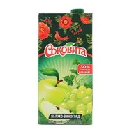 Soki i napoje niegazowane - Nektar jabłko-biale winogrona "Sokovita" 950ml - miniaturka - grafika 1