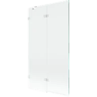 Parawany nawannowe - Mexen Lunar parawan nawannowy 2-skrzydłowy lewy 100 x 150 cm, transparent, biały - 897-100-100-20-00-L - miniaturka - grafika 1