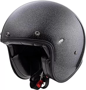 PREMIER HELMET LE PETIT CLASSIC U 9 brokatowy srebrny, czarny/srebrny, S - Kaski motocyklowe - miniaturka - grafika 1