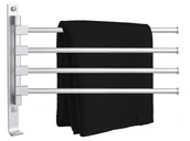 Wieszaki łazienkowe - Wieszak na ręczniki łazienkowy ORTYS srebrny - miniaturka - grafika 1