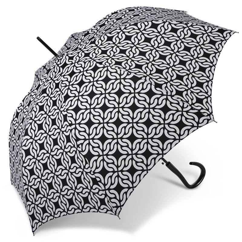 Pierre Cardin 82975 parasolka parasol damski długi czarno-biały Automat