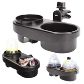 Akcesoria do wózków - Uchwyt Do Wózka Na Butelkę Kubek Przekąski Jedzenie Wielofunkcyjny Mocny - miniaturka - grafika 1