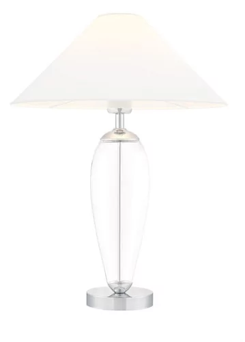 Kaspa : Lampa stołowa Rea - biały abażur (40604101)