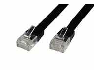 Patchcordy - MicroConnect RJ-45/RJ-45 kat.6 1m Czarny V-UTP601S-FLAT - miniaturka - grafika 1