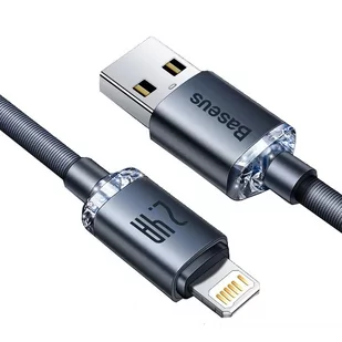 Baseus Kabel USB Lightning Crystal Shine 1.2 m Czarny - Kable USB - miniaturka - grafika 2