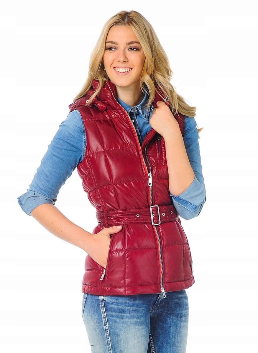TOMMY HILFIGER DAMSKA KAMIZELKA BORDOWA M 1M6G