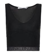 Koszulki i topy damskie - Top Calvin Klein Cropped krótki-M - miniaturka - grafika 1