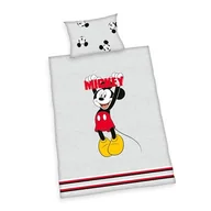 Pościel dla dzieci - Pościel dziecięca Mickey Mouse, poszewka na poduszkę ok. 40 x 60 cm, poszewka na kołdrę ok. 100 x 135 cm, zapinana na guziki, 100% bawełna - miniaturka - grafika 1