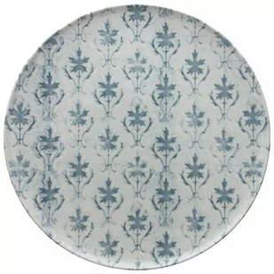Talerz TOGNANA Maiolica Grigio 31 cm Biało-niebieski - Talerze - miniaturka - grafika 2