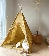 Namioty i tipi dla dzieci - Orcha – tipi, namiot dla dzieci z matą podłogową z dwustronnego muślinu - miniaturka - grafika 1