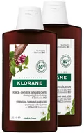 Szampony do włosów - Szampon od wypadania włosów Klorane Shampoo With Quinine And Edelveiss Bio 2 x 400 ml (3282779316293) - miniaturka - grafika 1