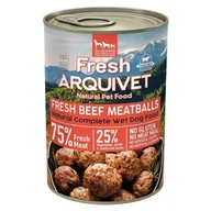 Mokra karma dla psów - Arquivet Fresh klopsiki z wołowiny w sosie 400g - miniaturka - grafika 1