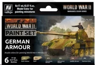 Akcesoria i części modelarskie - Vallejo Zestaw WWII 70.205 German Armour - miniaturka - grafika 1