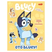 Komiksy dla dzieci - HarperKids Bluey Oto Bluey! Zabawy I Zadania Z Naklejkami Książka Do Wyklejania Książeczka Dla Dzieci - miniaturka - grafika 1