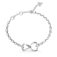 Bransoletki - Bransoletka Guess JUBB0461 8JW Srebrny - miniaturka - grafika 1