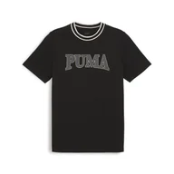 Koszulki sportowe męskie - Męska koszulka z nadrukiem PUMA SQUAD PUMA Black - miniaturka - grafika 1