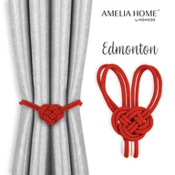 Akcesoria do wystroju okien - Ameliahome Upinacze Do Zasłon Edmonton 2 Szt Czerwone - miniaturka - grafika 1