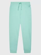 Spodnie i spodenki dla dziewczynek - United Colors Of Benetton Spodnie dresowe 3J68CF02H Zielony Regular Fit - miniaturka - grafika 1