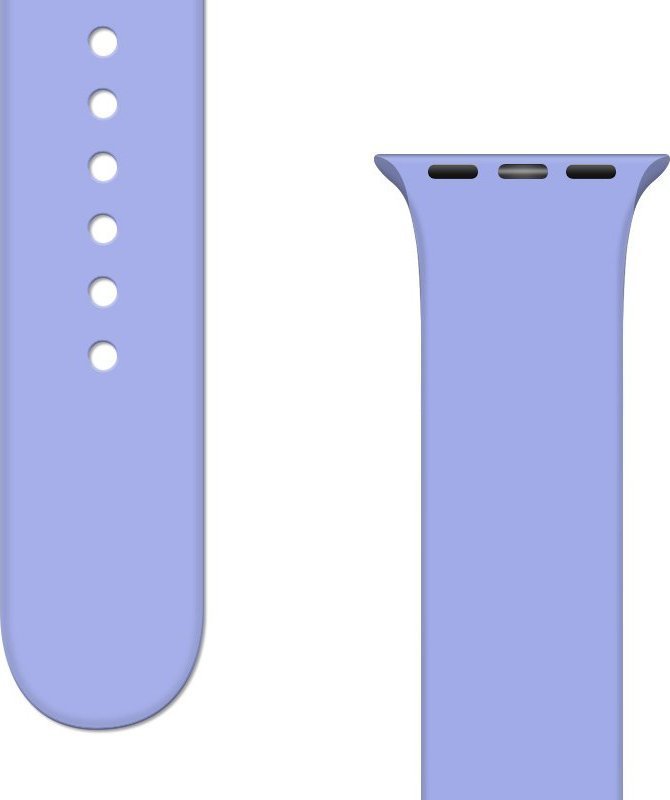Hurtel Silicone Strap APS silikonowa opaska do Watch Ultra / 8 / 7 / 6 / 5 / 4 / 3 / 2 / SE 45 / 44 / 42mm pasek bransoleta do zegarka fioletowy
