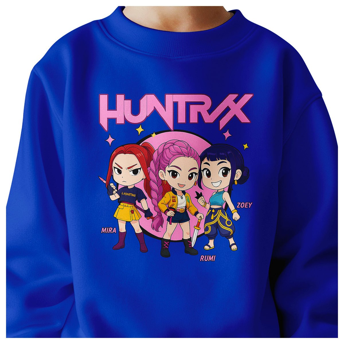 BLUZA DZIECIĘCA KPOP DEMON HUNTERS HUNTRIX 104 BAWEŁNIANA JAKOŚĆ