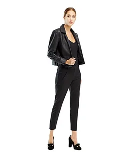 Vero Moda Vmvictoria Nw Antifit damskie spodnie do kostki Noos, Różowy (czarny), M - Spodnie damskie - miniaturka - grafika 1