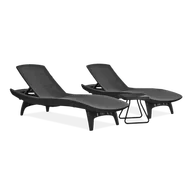 Meble ogrodowe - Keter zestaw mebli PACIFIC grafit/szary - miniaturka - grafika 1