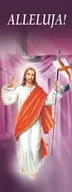 Ikony i obrazy sakralne - Baner na Wielkanoc "ALLELUJA" 75x200cm - miniaturka - grafika 1