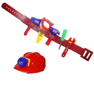 Narzędzia Na Pasie Z Kaskiem Zabawka Dla Dzieci - Mały majsterkowicz - miniaturka - grafika 1