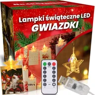 Oświetlenie świąteczne - Dekoracja świąteczna Heckermann Lampki Świąteczne Led Heckermann Ic-96L 6M Gwiazdki - miniaturka - grafika 1