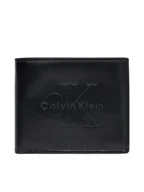 Portfele - Calvin Klein Portfel męski Bold Billfold W/Coin LV04D1156G Czarny - miniaturka - grafika 1