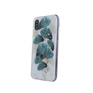 TelForceOne Nakładka Gold Glam do Xiaomi Mi 11 Lite 4G / Mi 11 Lite 5G / 11 Lite 5G NE listki - Etui i futerały do telefonów - miniaturka - grafika 1