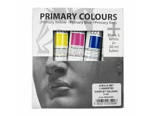 Zestaw farb akylowych Renesans 5x20ml Primary colors - Farby i media malarskie - miniaturka - grafika 1