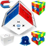 Łamigłówki - PROFESJONALNA KOSTKA RUBIKA 3x3 MAGNETYCZNA GAN 356M SZKATUŁKA WORECZEK - miniaturka - grafika 1