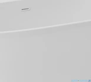 ScandiBath Mandal wanna wolnostojąca/przyścienna z korkiem i przelewem BIAŁYM 170x85cm  Q360S-1701OEMBP | - Wanny z hydromasażem - miniaturka - grafika 3