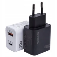 Ładowarki do telefonów - Ładowarka sieciowa Keerda USB-A USB-C QC PD 30W - miniaturka - grafika 1