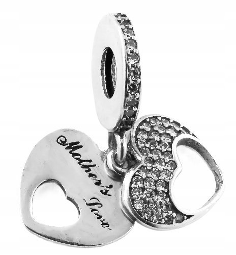 Charms,koralik ze srebra 925 serce do bransoletki modułowej moments