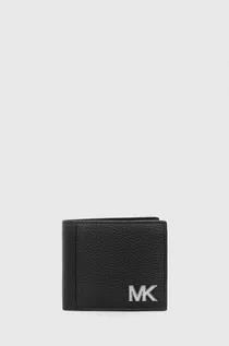Portfele - Michael Kors portfel skórzany męski kolor czarny - grafika 1