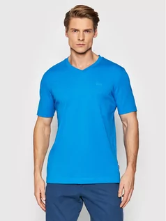 Koszulki męskie - Hugo Boss T-Shirt Terry 01 50468348 Niebieski Regular Fit - grafika 1