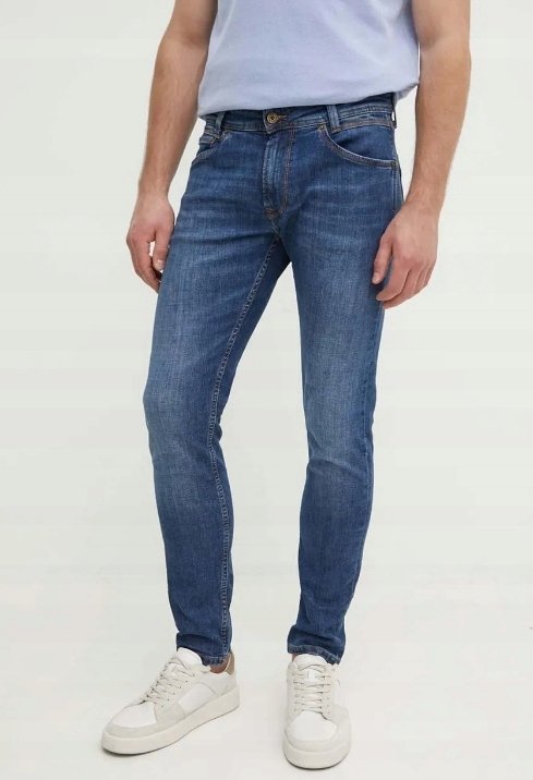 PEPE JEANS SPODNIE JEANSOWE NIEBIESKIE ZWĘŻANE MĘSKIE 32/32 32/32 32/