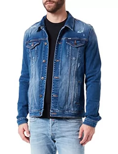 LTB Jeans Męska kurtka jeansowa Santino, Wayra Wash 53948, L - Kurtki męskie - miniaturka - grafika 1