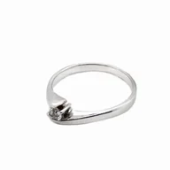 Pierścionki - Pierścionek Au 585 z brylantem 0.16ct - miniaturka - grafika 1