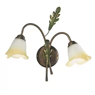 Lampy ścienne - Lampa ścienna Quercia 2-pkt. kremowy/brąz/zielony - miniaturka - grafika 1