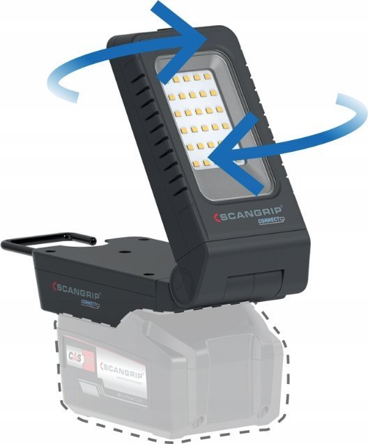 Latarka Scangrip Lankstus šviestuvas BASIC CONNECT, 1300 lm, korpusas CAS, Scangrip