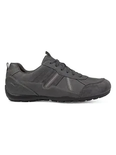 Geox Skórzane sneakersy "Ravex" w kolorze szarym - Trampki męskie - miniaturka - grafika 1